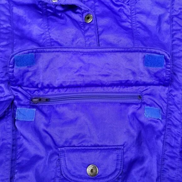 Nils Vintage Ski Royal Blue High Neck Winter Coat Snow Jacket 8 90s Y2K Gorpcore - Picture 7 of 9